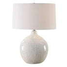 Dribble White Glaze Table Lamp by Uttermost