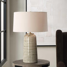 Strata Tan Glaze Table Lamp by Uttermost