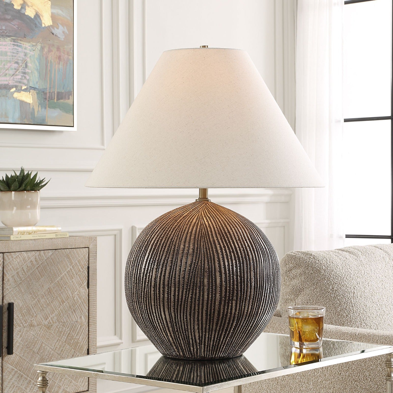 Sayre Dark Brown Table Lamp by Uttermost