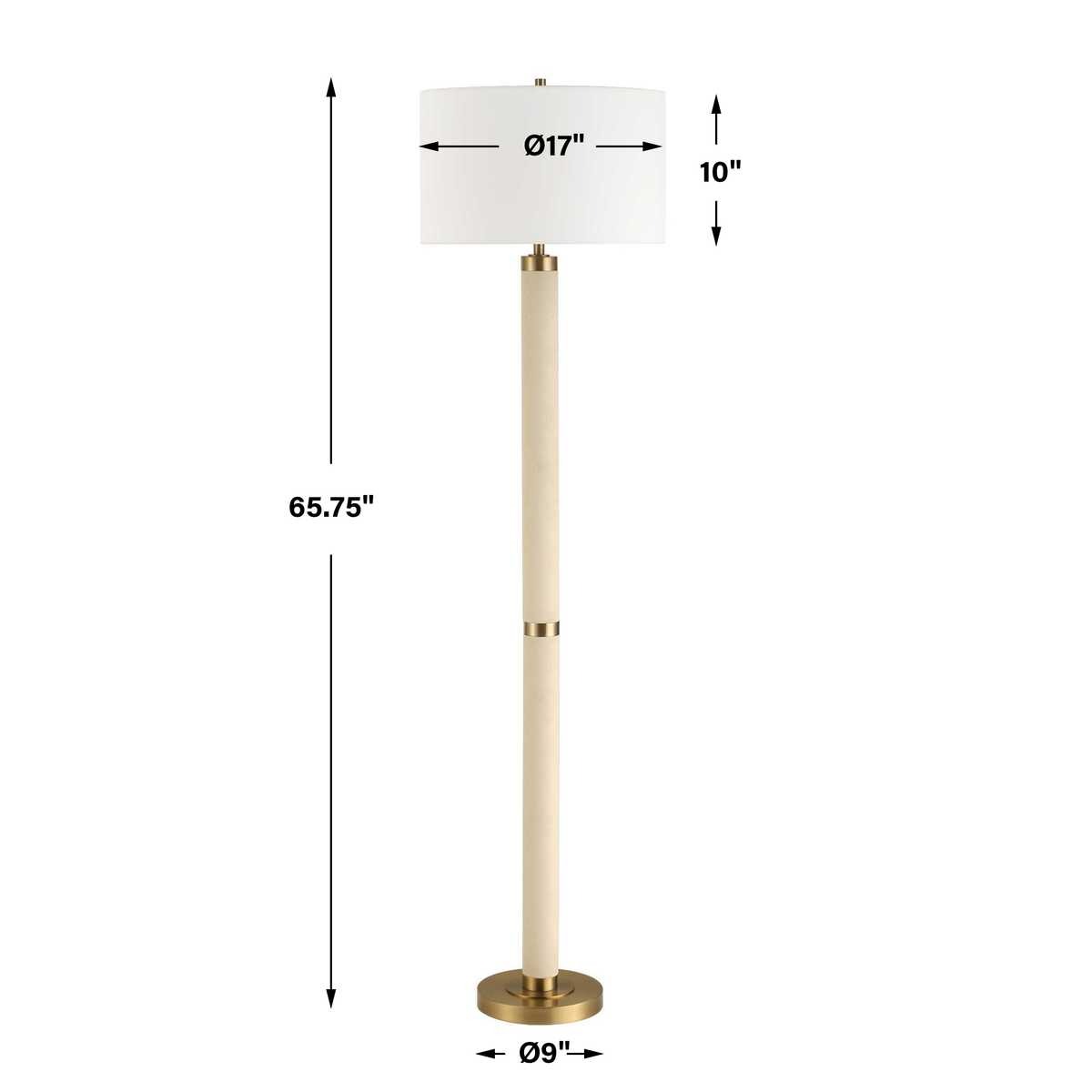 Wessex White Floor Lamp by Uttermost