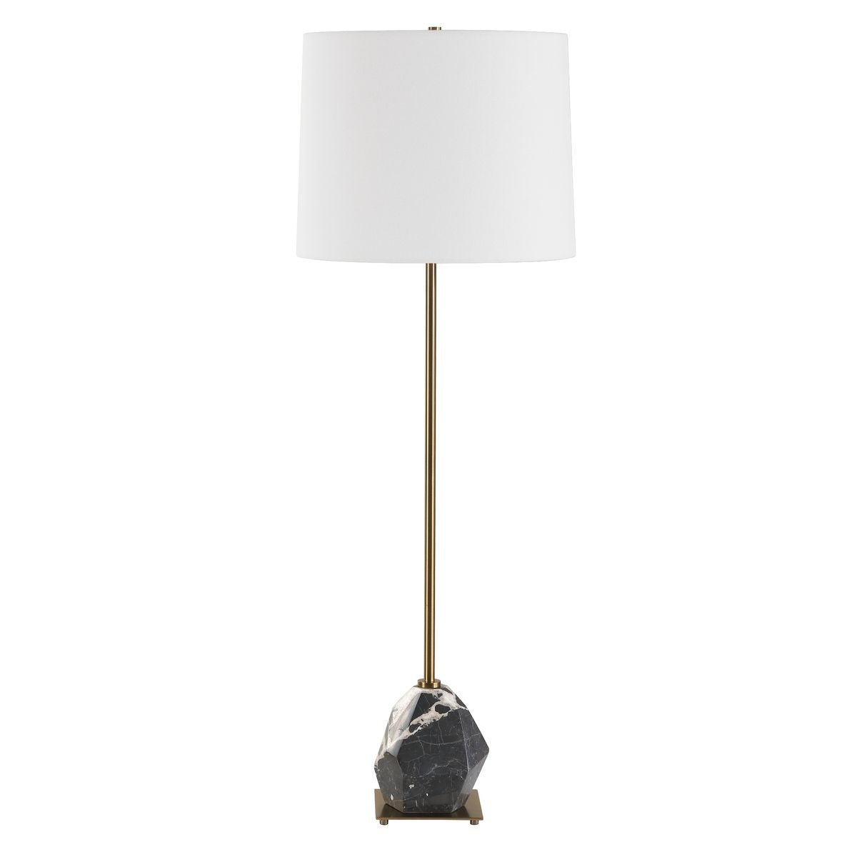 Rowland Panda Marble Buffet Lamp by Uttermost