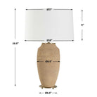 Sandstone Flow Terracotta Table Lamp by Uttermost