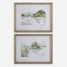 Serene Lake Framed Prints - Set of 2 by Uttermost