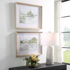 Serene Lake Framed Prints - Set of 2 by Uttermost
