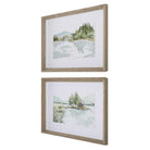 Serene Lake Framed Prints - Set of 2 by Uttermost
