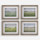 Quiet Meadows Framed Prints - Set of 4 by Uttermost