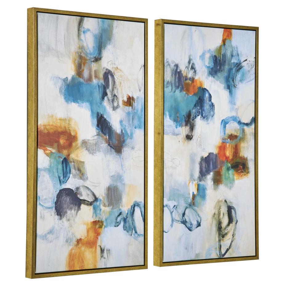 Casual Moments Framed Abstract Art - Set of 2 by Uttermost