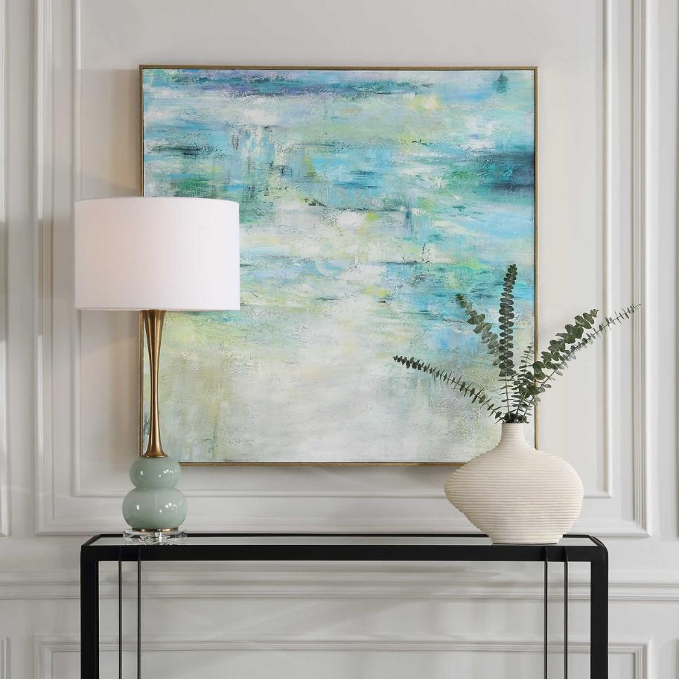 Blissful Hand Painted Abstract Art by Uttermost