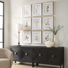 Botanical Flowers Framed Prints - Set of 9 by Uttermost