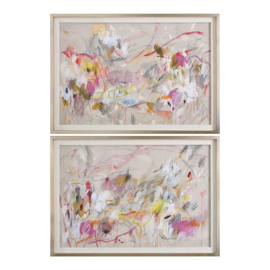 Metropolitan Rush Abstract Prints - Set of 2 by Uttermost