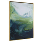 Serene Green Framed Abstract Art by Uttermost