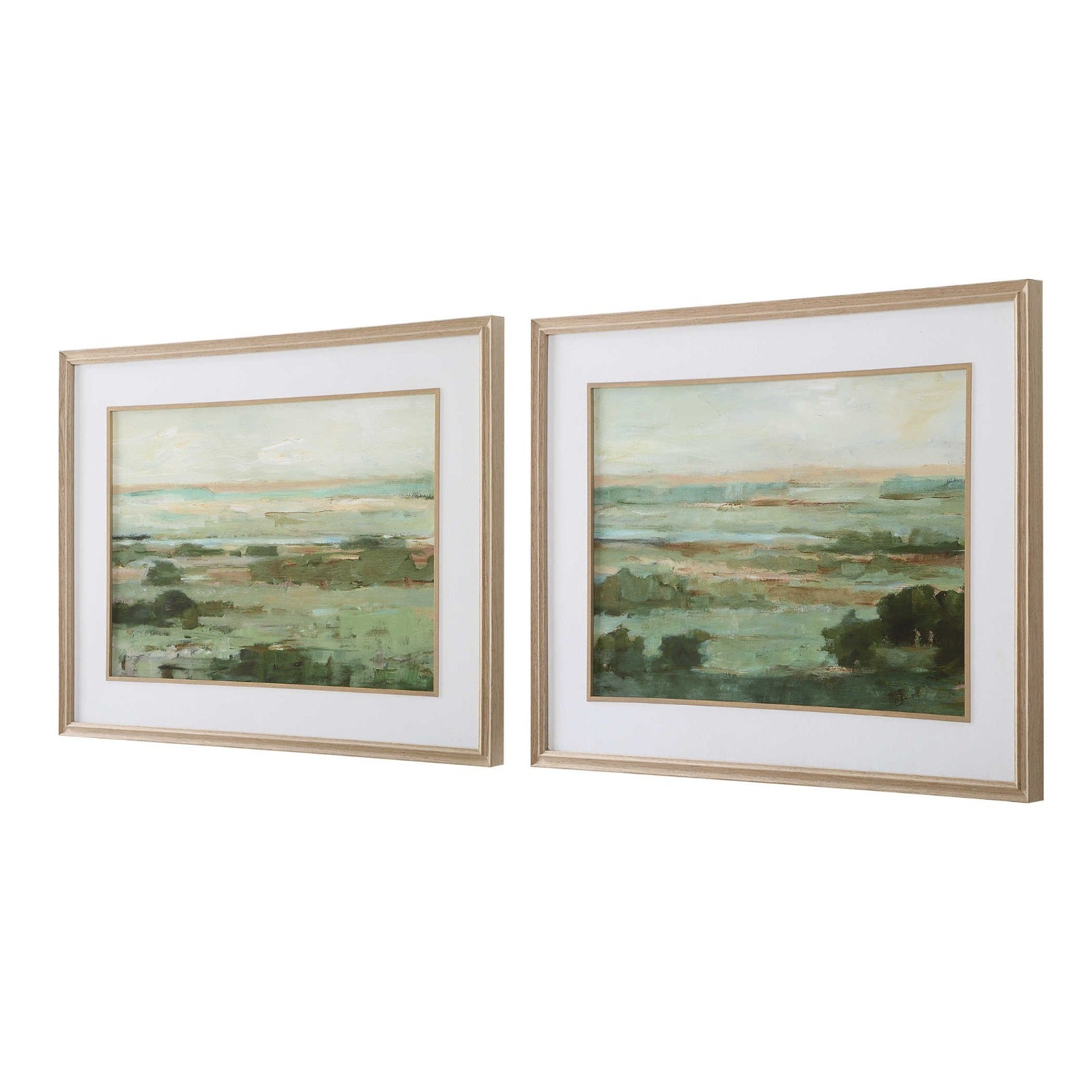 Warm Valley Framed Prints Set of 2 by Uttermost