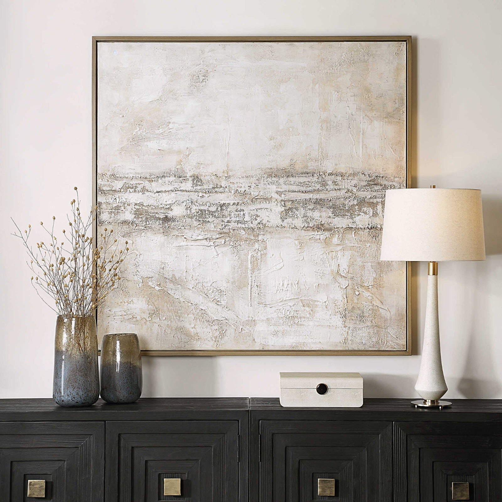 Desert Oasis Hand Painted Canvas by Uttermost