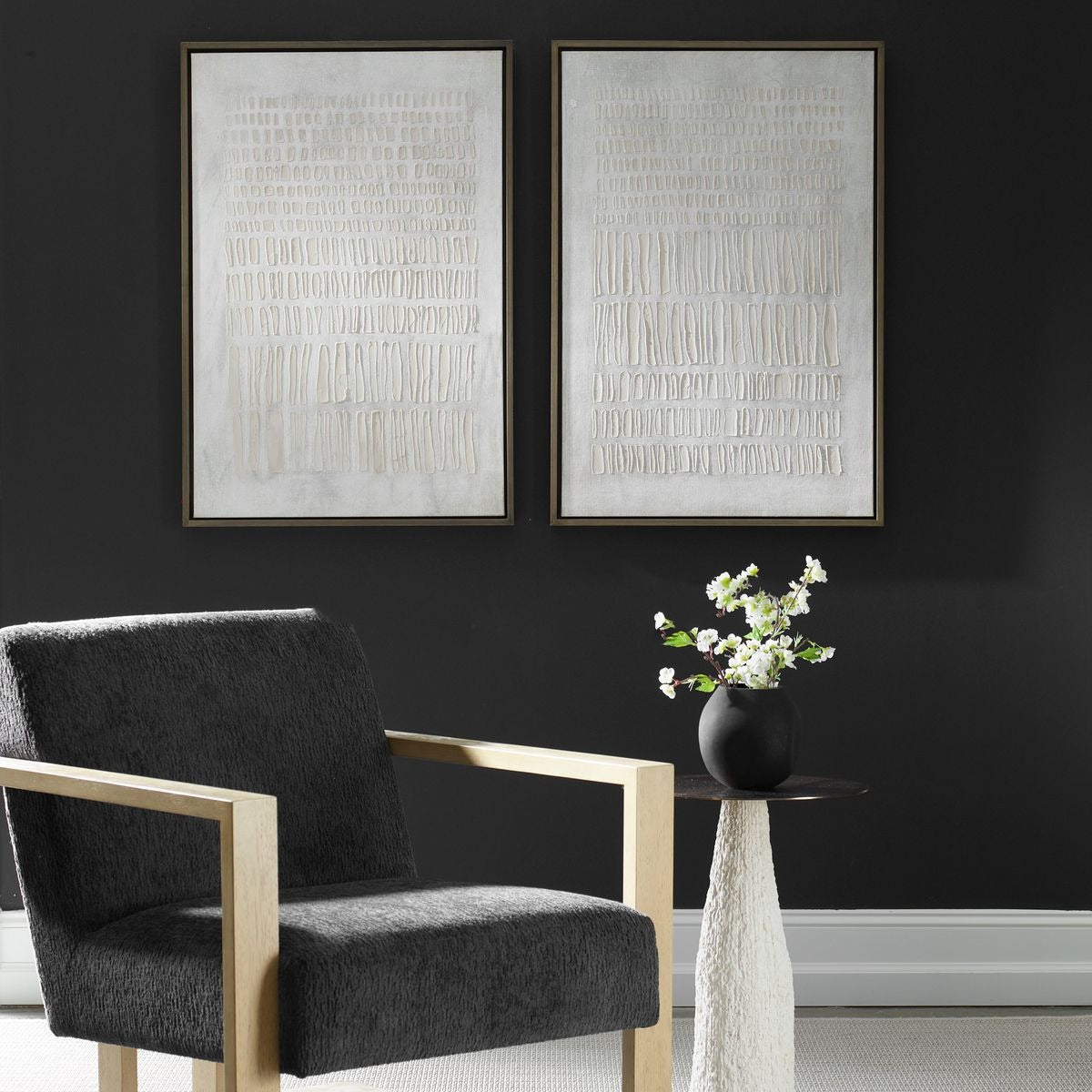 Social Theory Framed Canvases Set of 2 by Uttermost