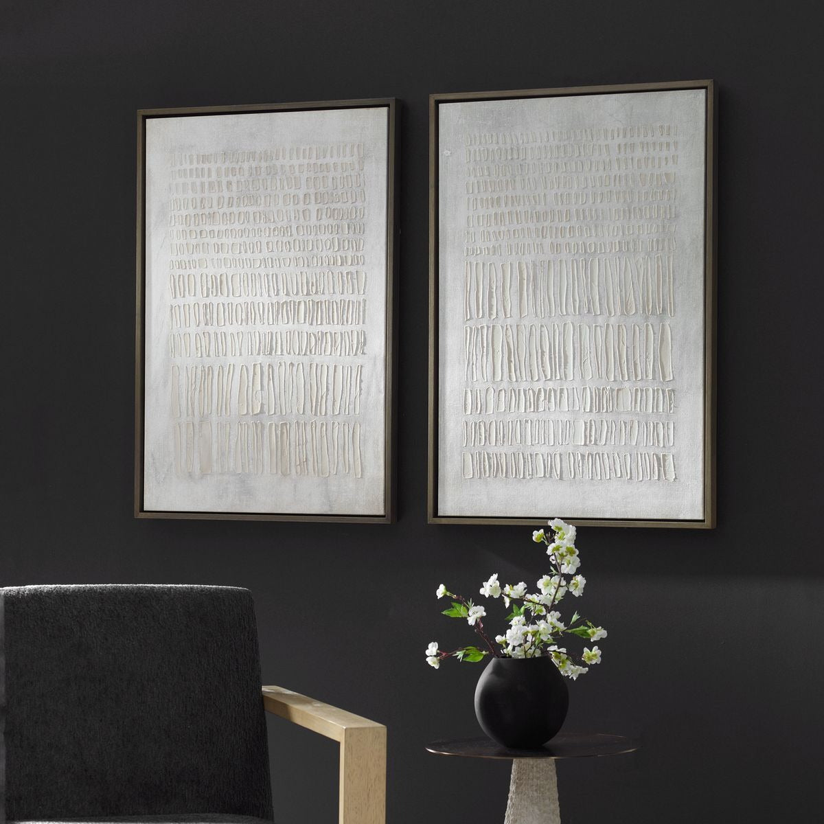 Social Theory Framed Canvases Set of 2 by Uttermost