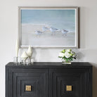 Tranquil Shorebirds On The Sand Framed Print by Uttermost