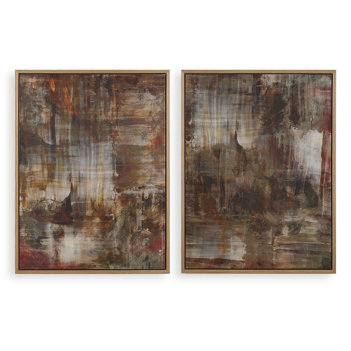 Molten Patina Framed Canvases - Set of 2 by Uttermost