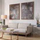 Molten Patina Framed Canvases - Set of 2 by Uttermost