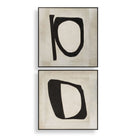 Characters Abstract Art Set of 2 by Uttermost