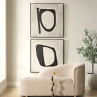 Characters Abstract Art Set of 2 by Uttermost