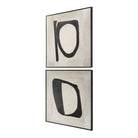 Characters Abstract Art Set of 2 by Uttermost