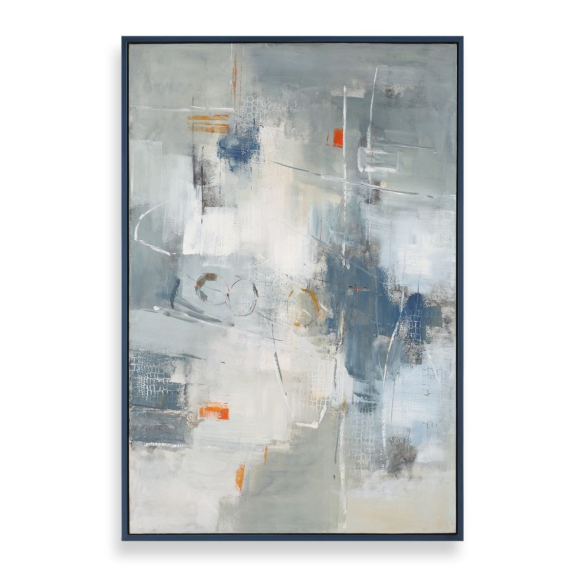 Blueprint Hand Painted Modern Art by Uttermost