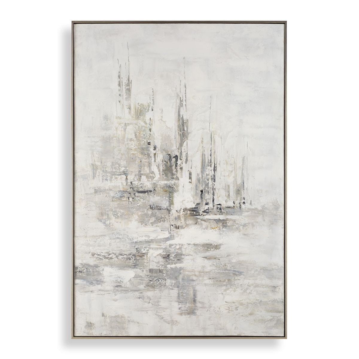 Hours In Silence Abstract Framed Canvas by Uttermost