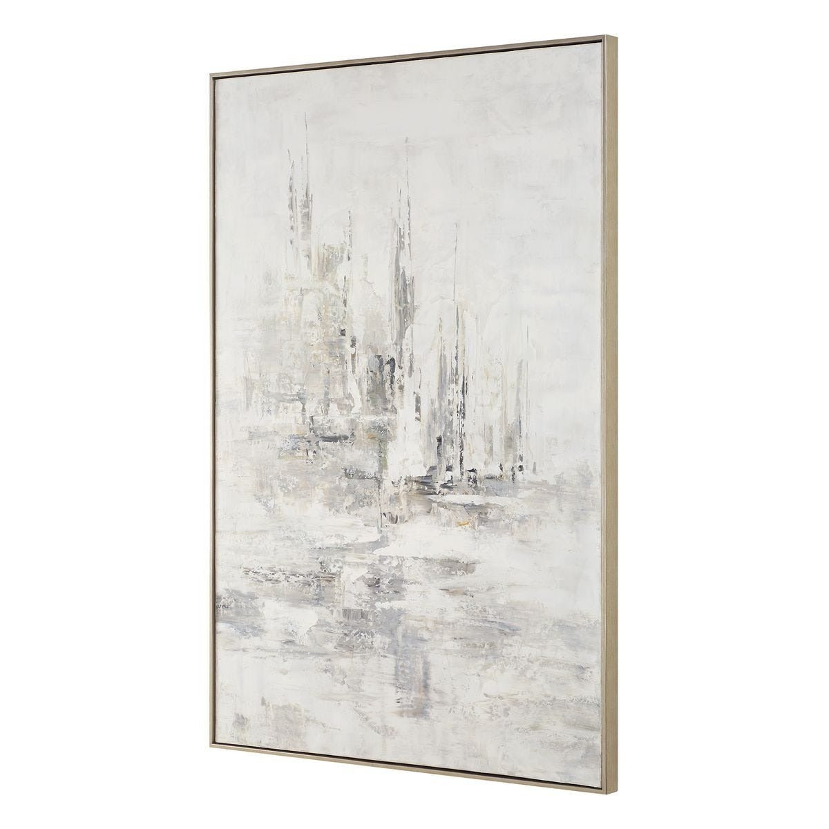 Hours In Silence Abstract Framed Canvas by Uttermost