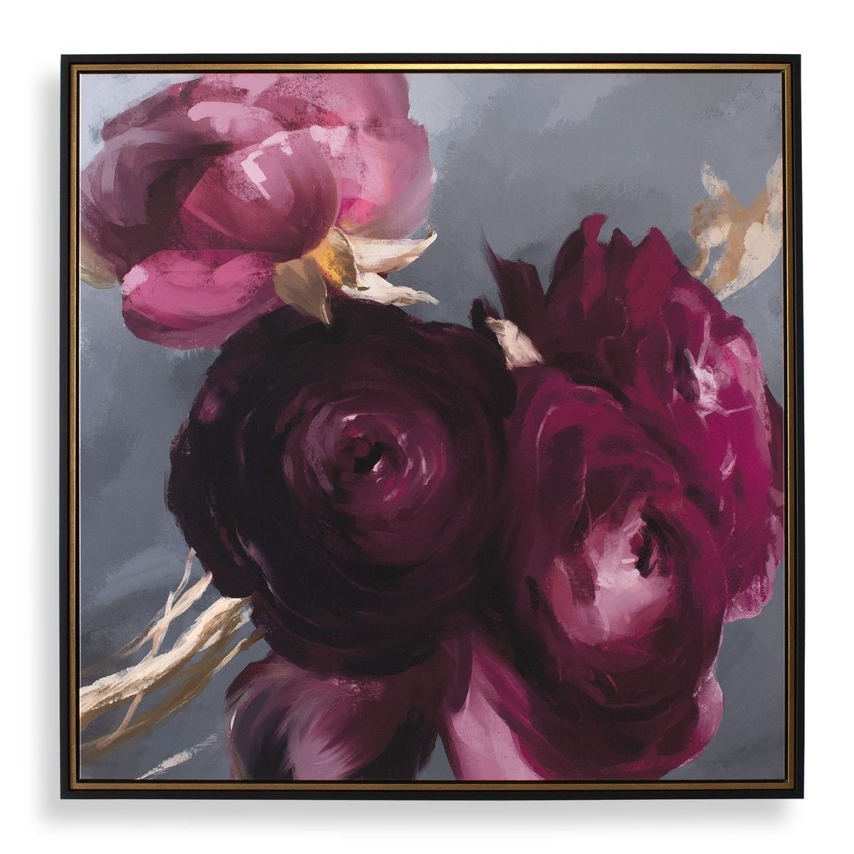 Plum Ranculus Framed Floral Art by Uttermost