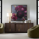 Plum Ranculus Framed Floral Art by Uttermost