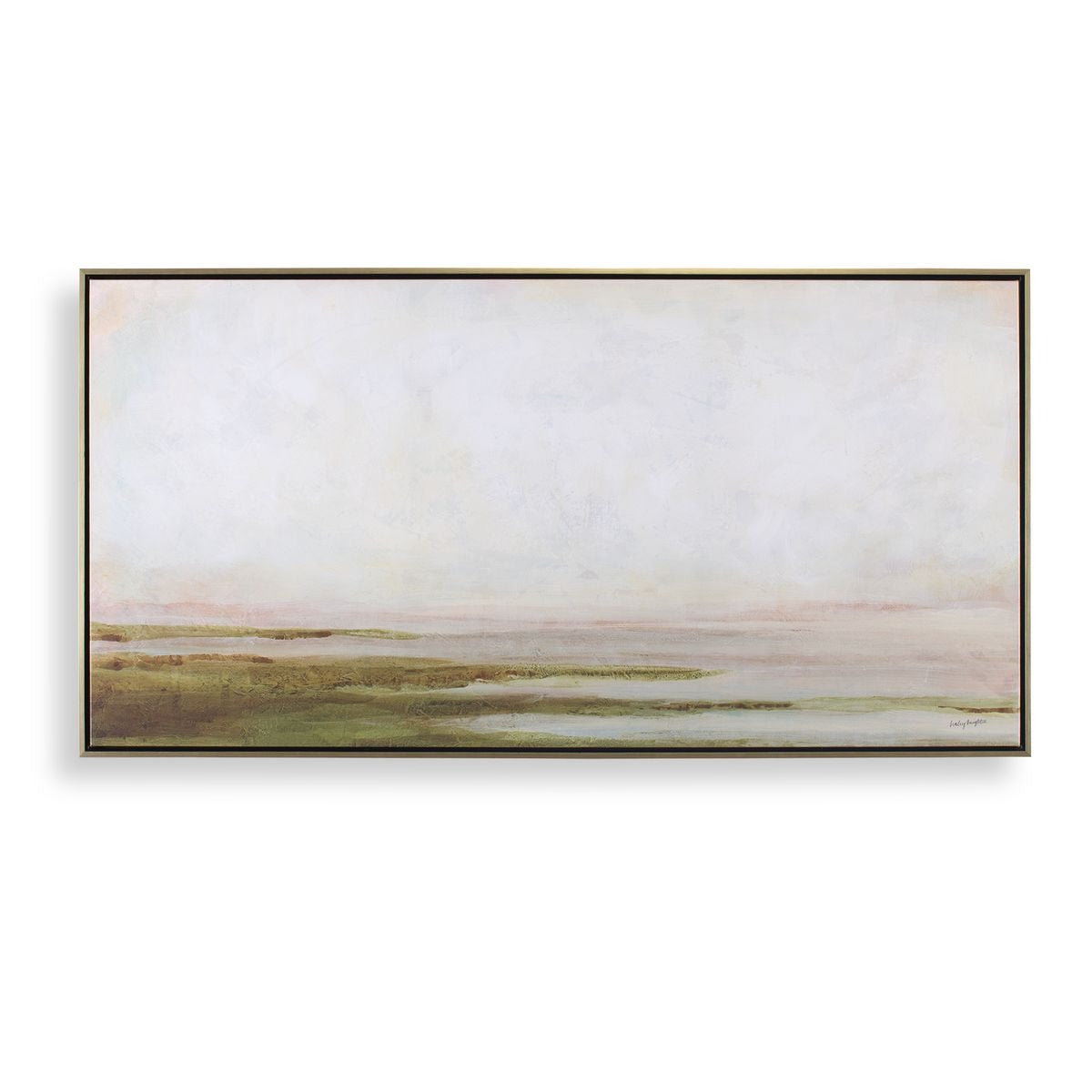 Hazy Lake Framed Landscape Art by Uttermost