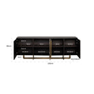 Alexander Jones Dax Charcoal Oak & Gold Sideboard by Richmond Interiors