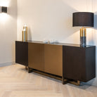 Alexander Jones Dax Charcoal Oak & Gold Sideboard by Richmond Interiors
