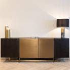 Alexander Jones Dax Charcoal Oak & Gold Sideboard by Richmond Interiors