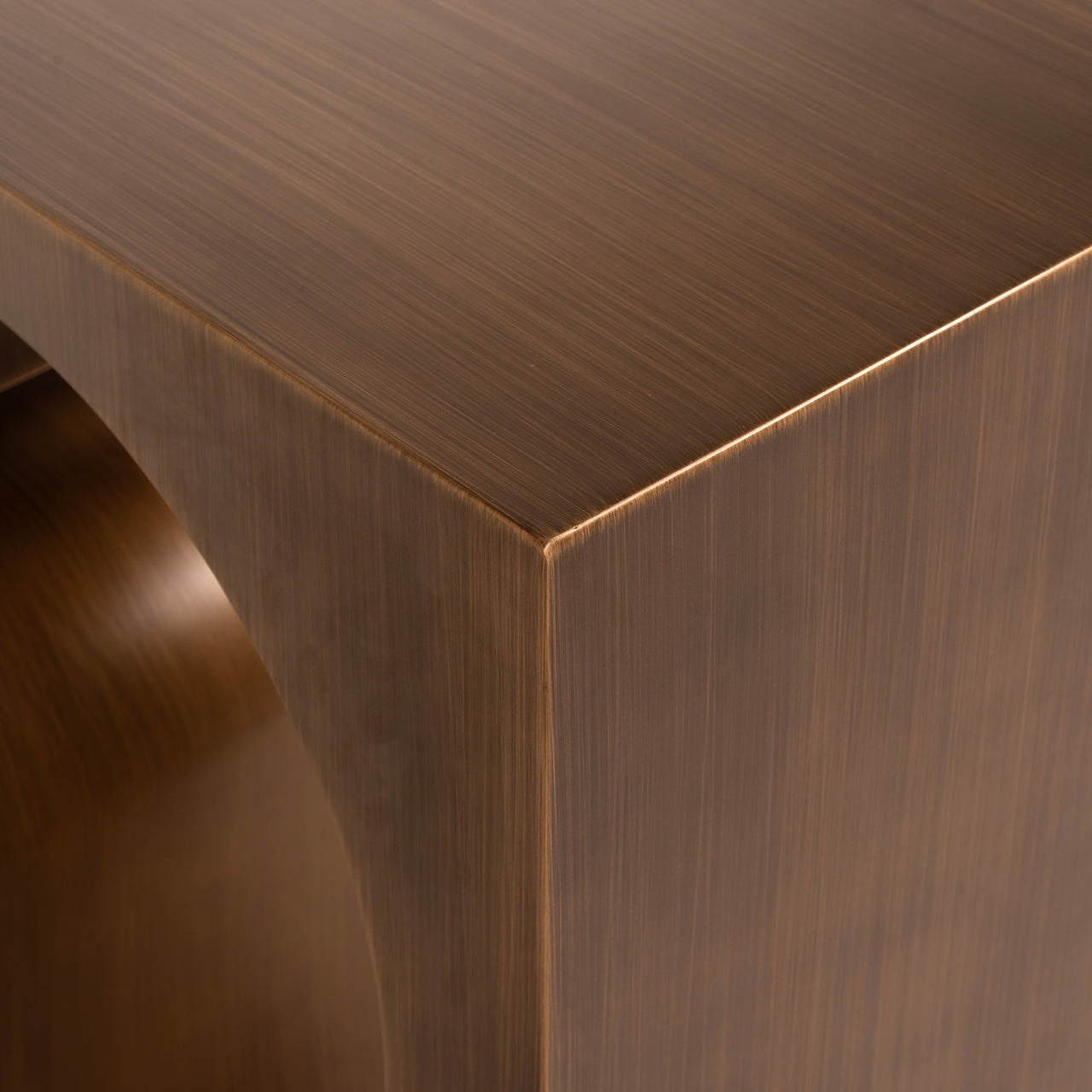 Alexander Jones Lugano Brushed Gold Console Table by Richmond Interiors