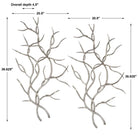 Silver Branches Wall Art - Set of 2 by Uttermost