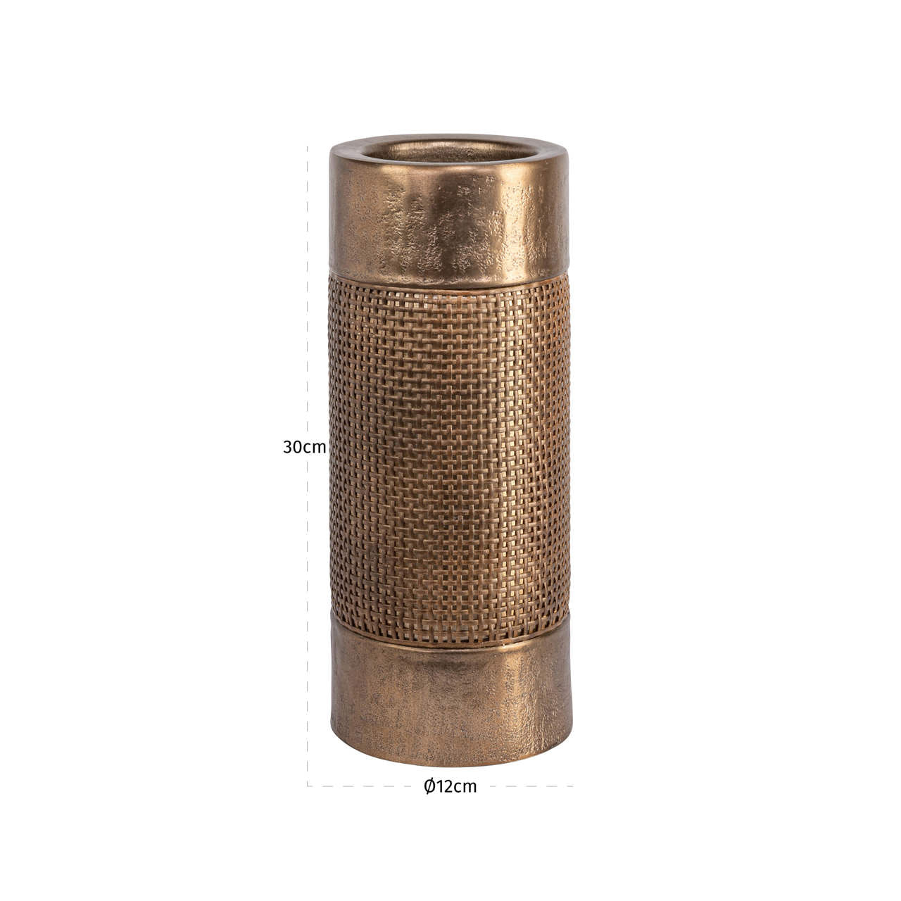 Sky Brushed Gold Candle Holder - Large by Richmond Interiors