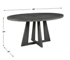 Pulsar Oval Dining Table in Grey Walnut by Uttermost