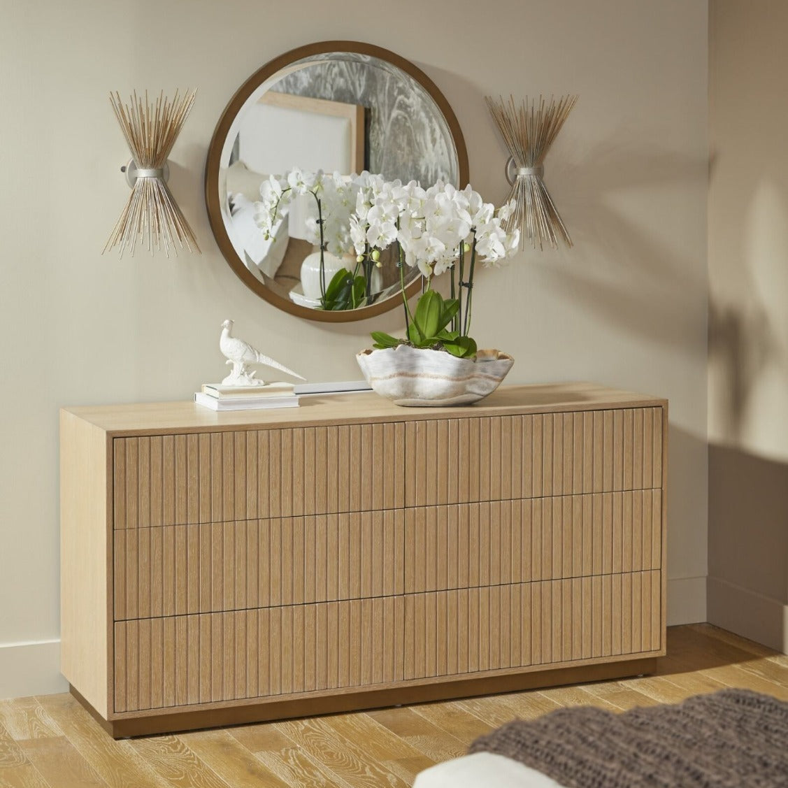 Academia Round Metal Mirror by Hooker
