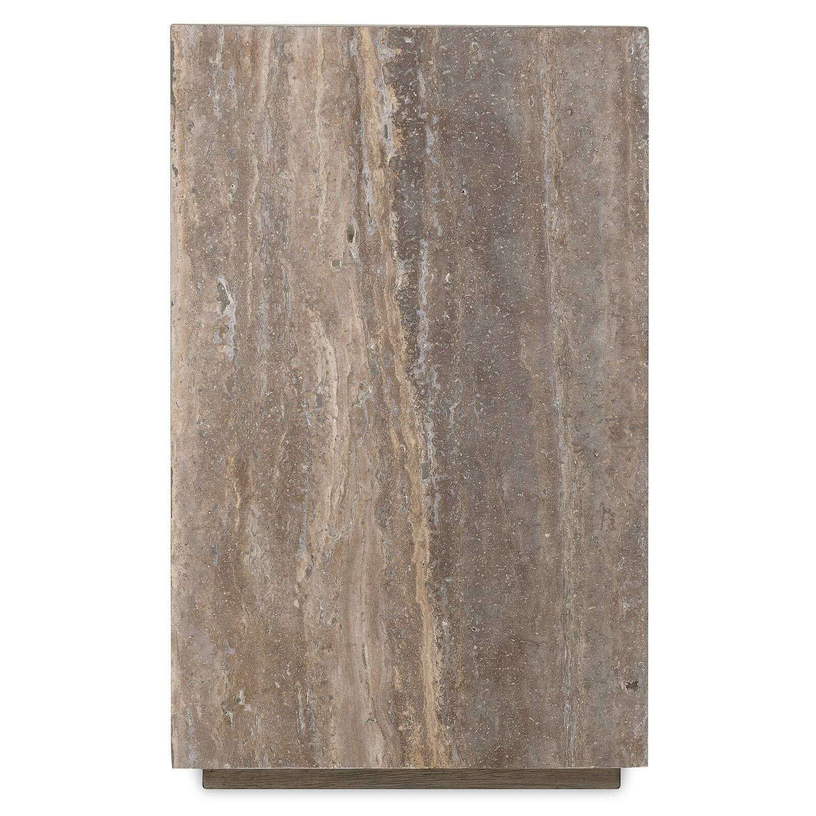 Harmony Travertine Side Table by Hooker