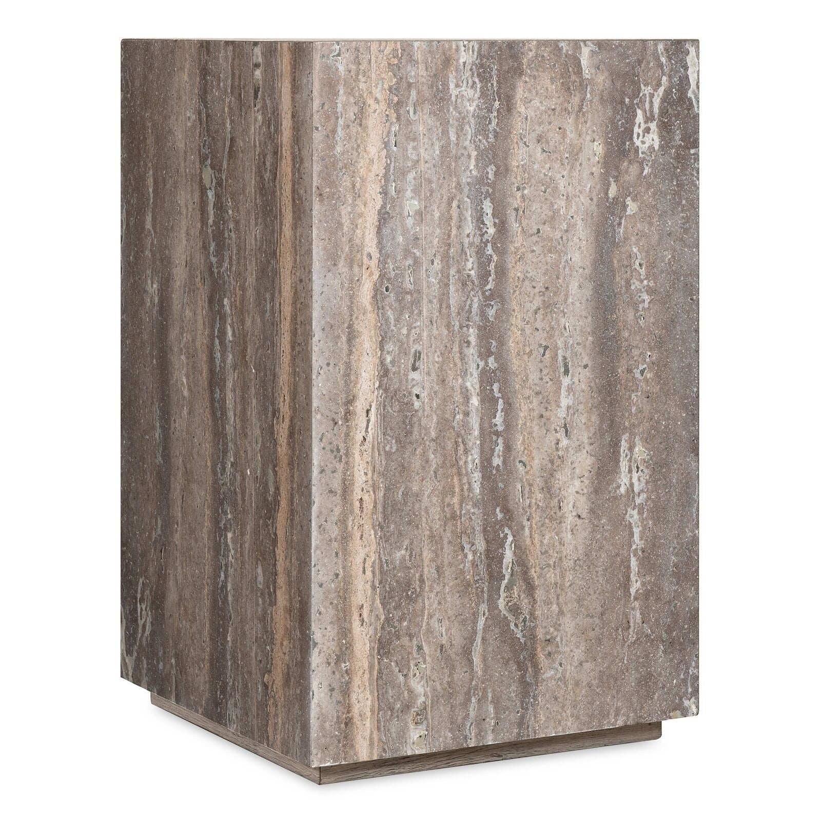 Harmony Travertine Side Table Hooker