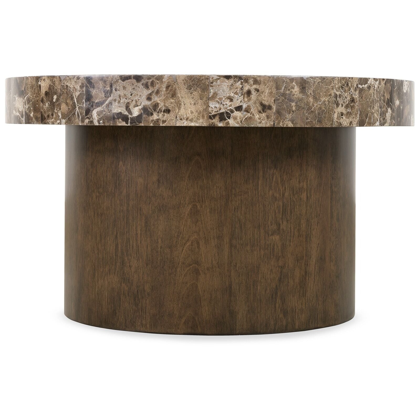 Fusion Round Dark Stone Coffee Table Hooker