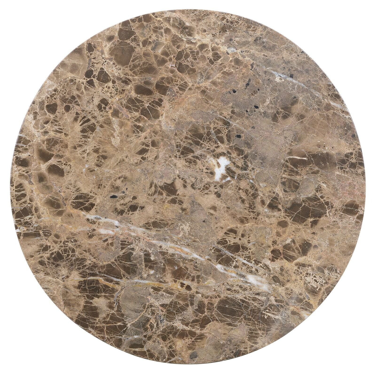 Fusion Round Dark Stone Side Table by Hooker
