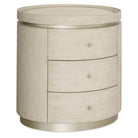 Coastal Breeze 3 Drawer Oval Bedside Table by Hooker
