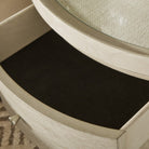 Coastal Breeze 3 Drawer Oval Bedside Table by Hooker