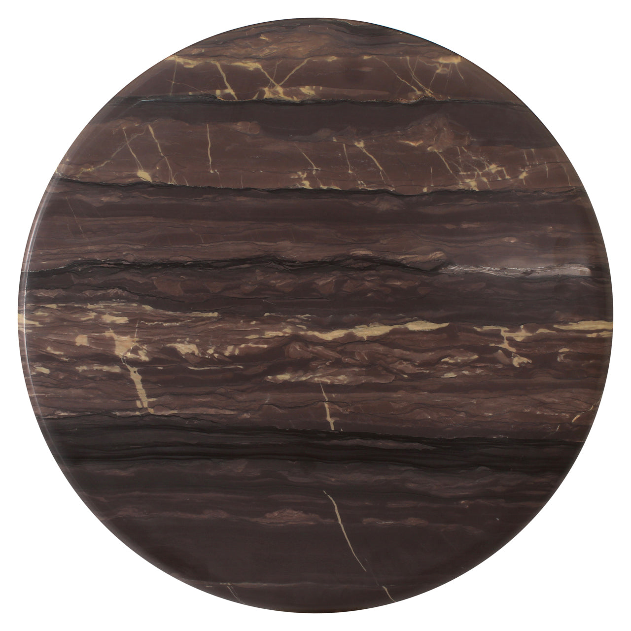 Menton Burgundy Marble Coffee Table Set of 2 by Richmond Interiors