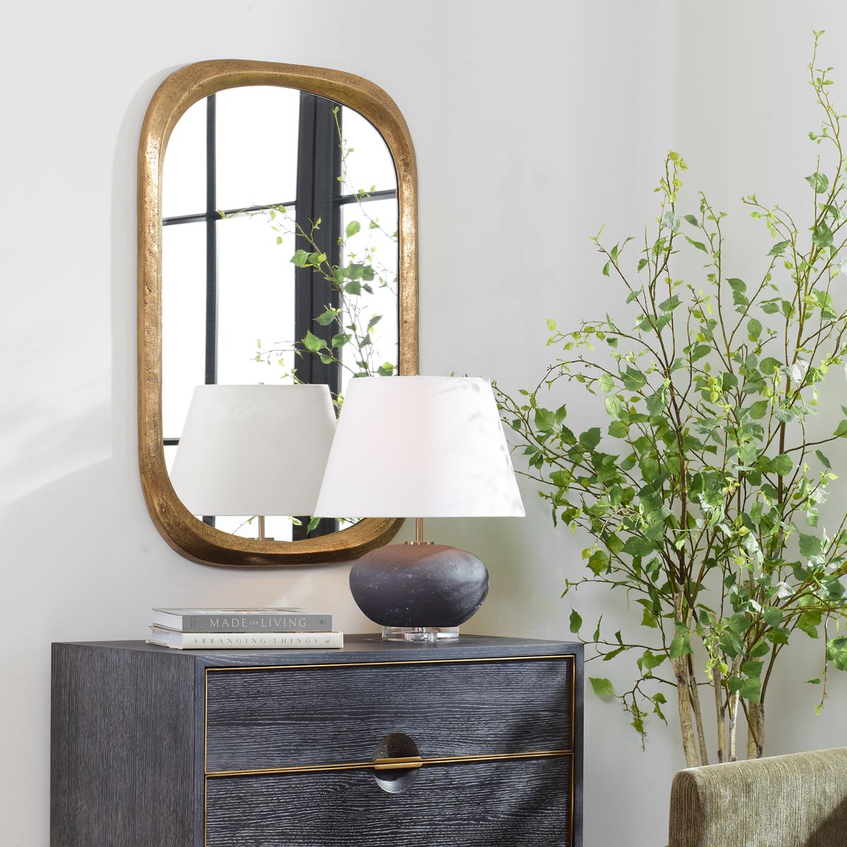 Malone Mirror, Brass by Uttermost