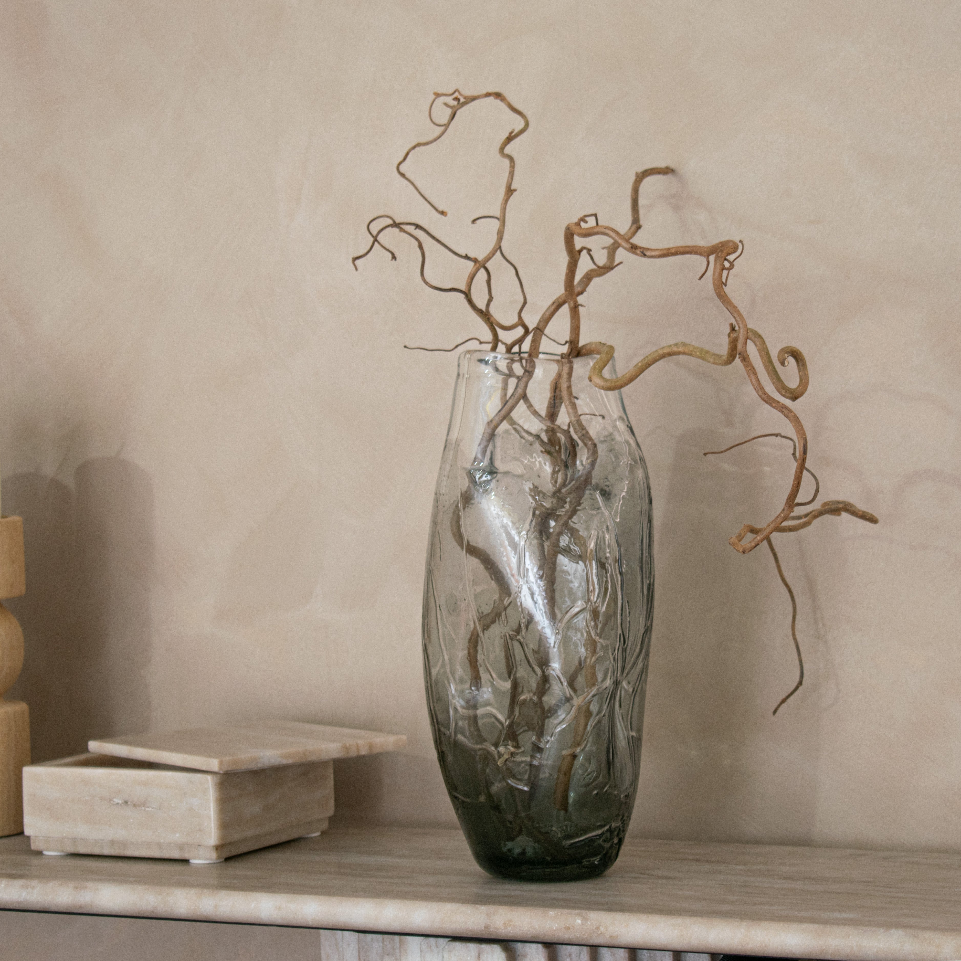 Lysvand Grey Tinged Glass Vase by RV Astley