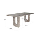 Westin Grey Travertine Dining Table - 230cm by Richmond Interiors