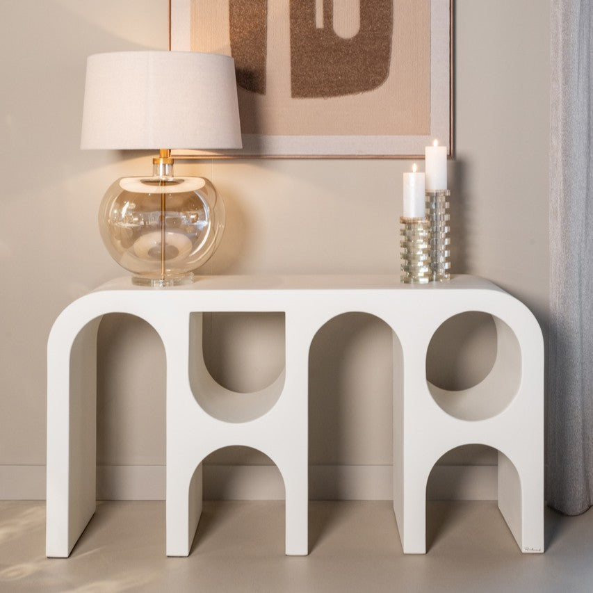 Bloomstone White Small Console Table - 150cm by Richmond Interiors